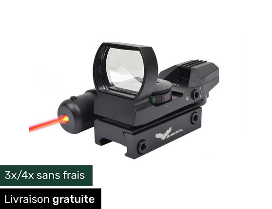 Viseur point rouge et vert avec visée laser