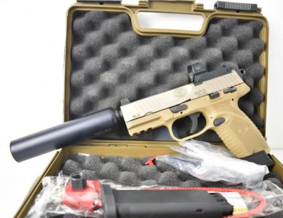 Pistolet FN 502 Tactical FDE - Cal. 22 LR