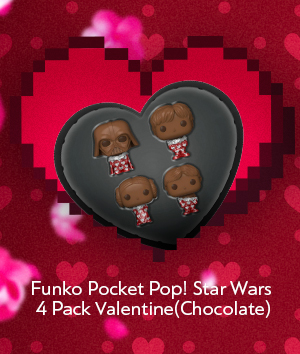 Φιγούρες Funko Pocket Pop! Star Wars Keychains 4 Pack- Valentine(Chocolate)