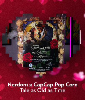 Nerdom x CapCap Pop Corn Tale as Old as Time