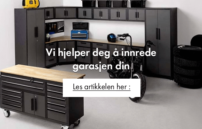 Vi hjelper deg å innrede garasjen din