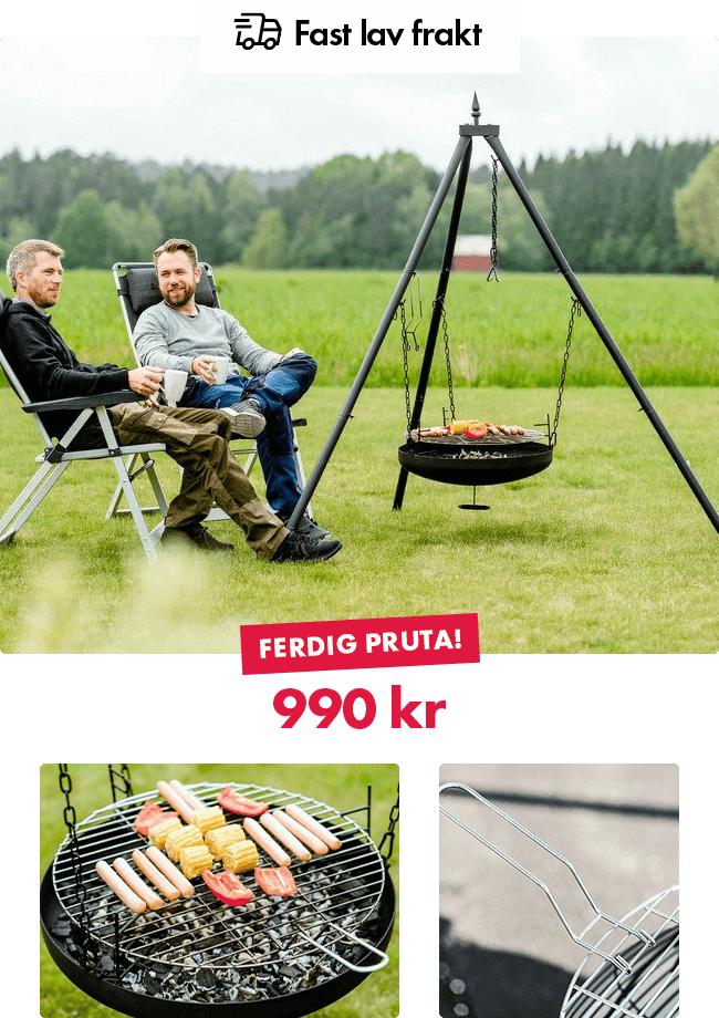 Bålpanne med grillrist