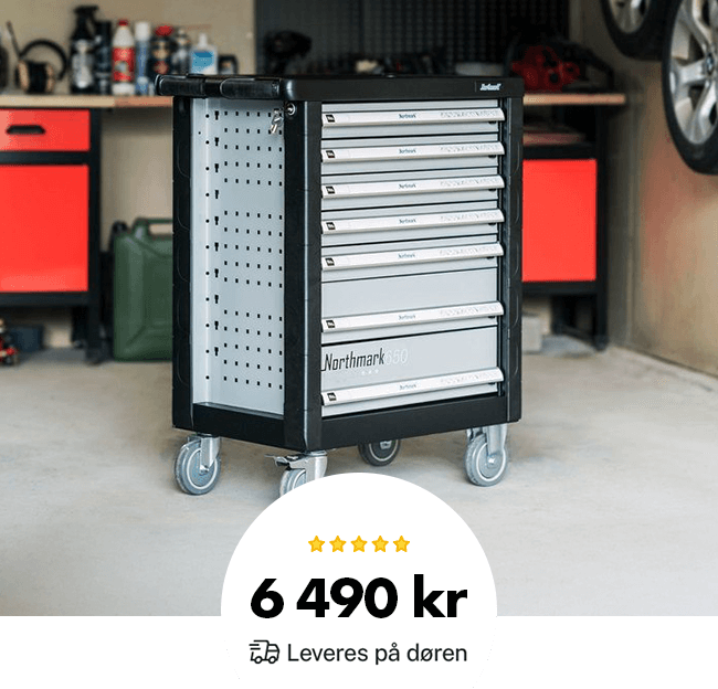 Verktøyvogn – 650 deler