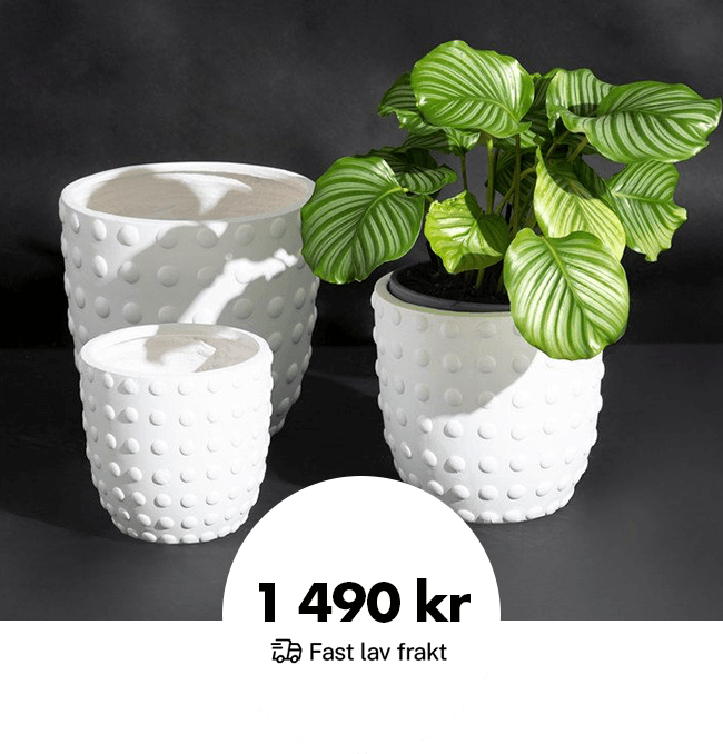 Blomsterpotter Kristin – Sett av 3 stk