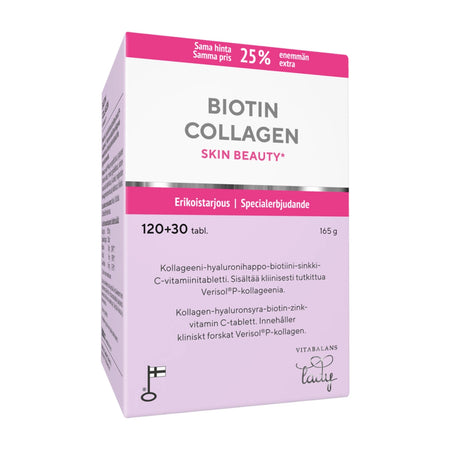 Biotin Collagen tabletti kampanjapakkaus 150 kpl