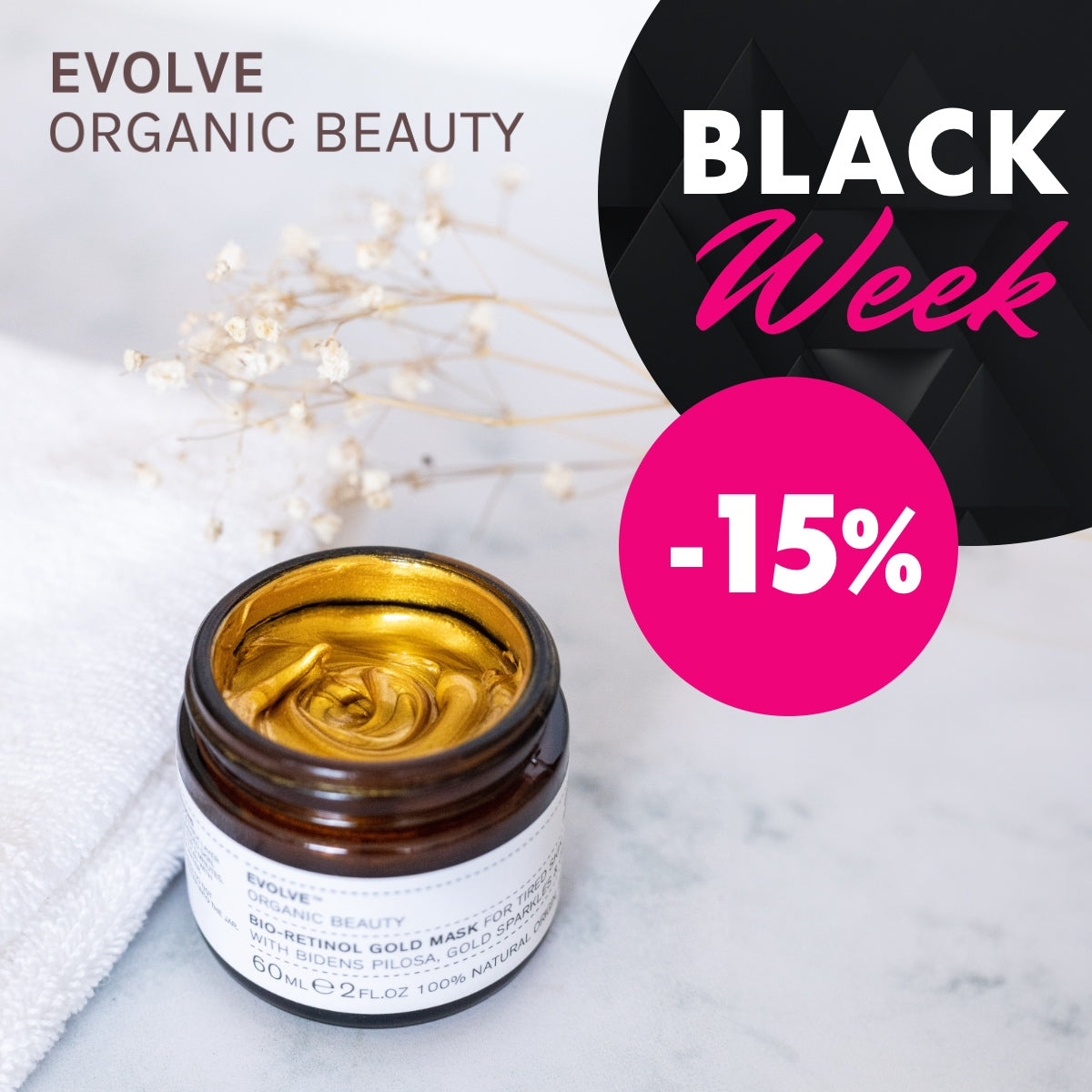 Evolve Organic Beauty -15% Black Week