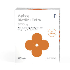 APTEQ Biotiini Extra 5000 mikrog kapseli 180 kpl