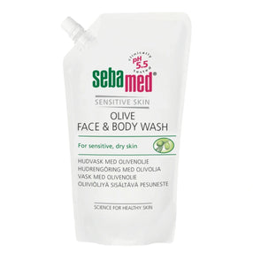 SEBAMED Olive Face & Body Wash pesuneste 1000 ml, täyttöpakkaus