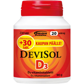 DEVISOL 20 mikrog kampanjapakkaus 230 tabl