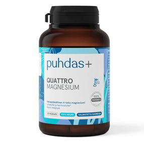 PUHDAS+ Quattro Magnesium kapseli 120 kpl