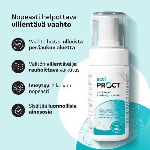 Actiproct coolingmousse 100 ml tuotetiedot