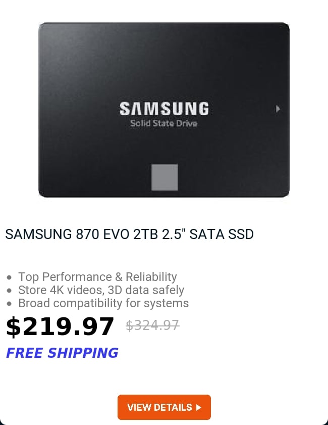 SAMSUNG 870 EVO 2TB 2.5