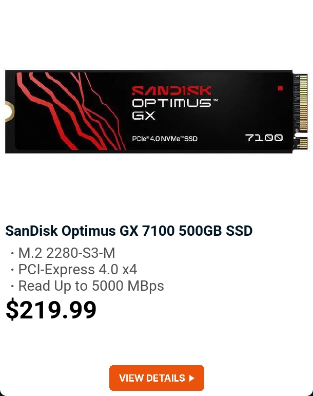 SanDisk Optimus GX 7100 500GB SSD