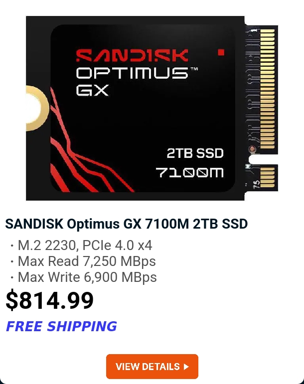 SANDISK Optimus GX 7100M 2TB SSD