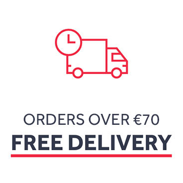 Orders over €70 Free delivery