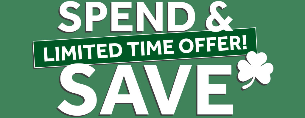 Spend & Save - Shop now >