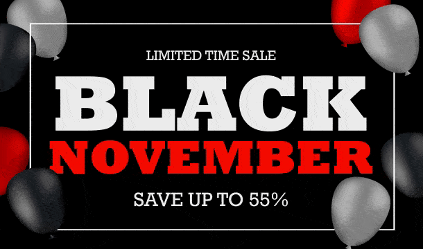 Black November save up to 55%