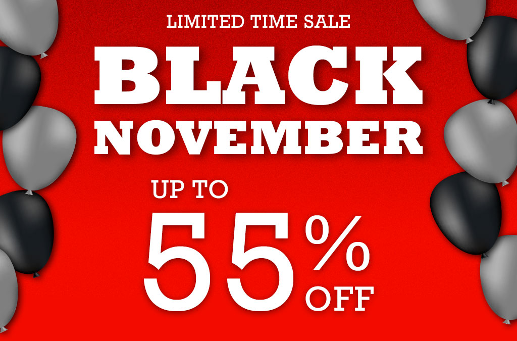 Black November save up to 55%
