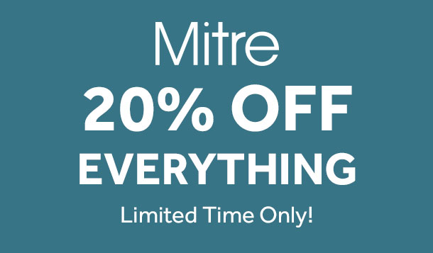 Mitre 20% off everything