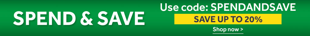 Spend & Save - Save up to 20%. Use code: spend and save. Shop now >