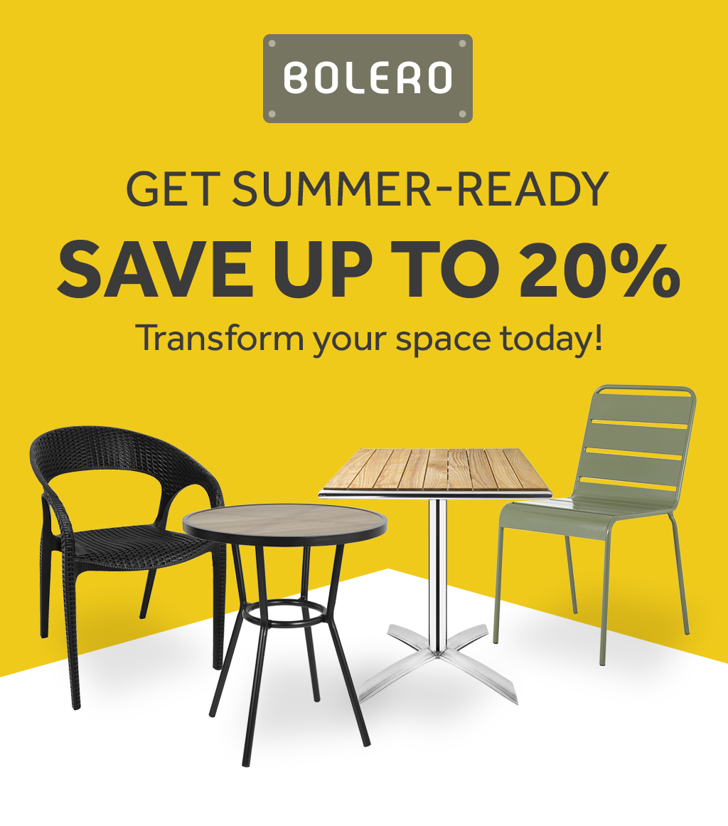 Bolero Get summer ready save up to 20% transform your space today