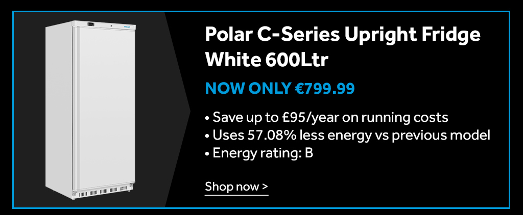 Polar C-Series Upright Fridge White 600L  Save up to &pound;95/year on running costs  Uses 57.08% less energy vs previous model  Energy rating: B. now only  €799.99