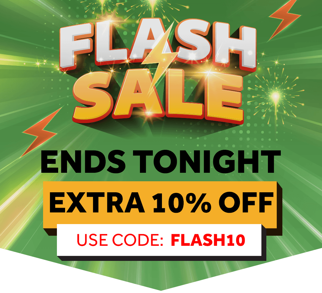 Shop our Flash Sale and extra 10% off