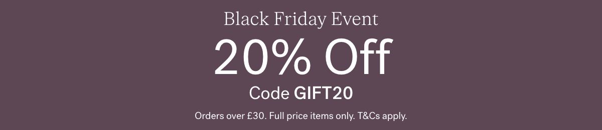 20% Off Black Friday Event 