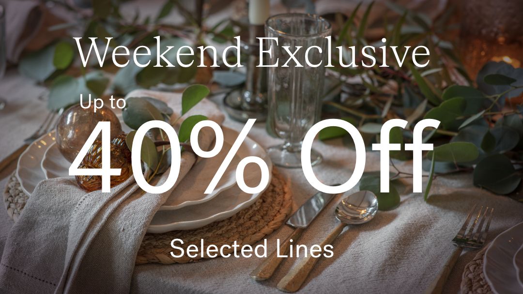 Up to 40% Off Selected Lines