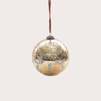 Giant Antique Gold Bauble