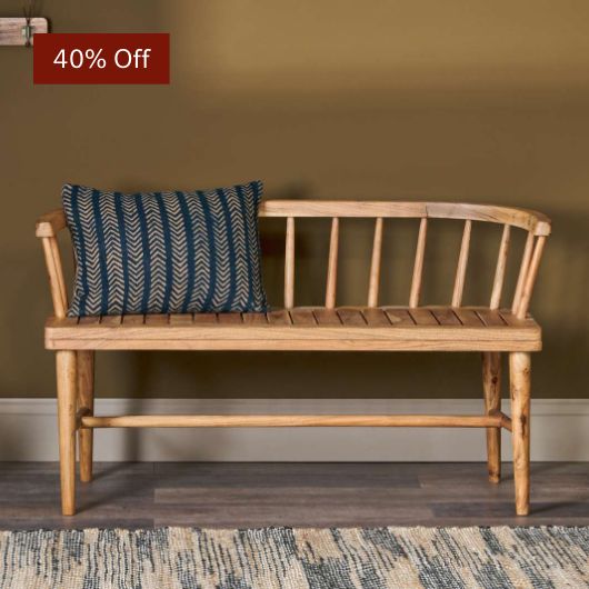 Tipu Acacia Wood Bench