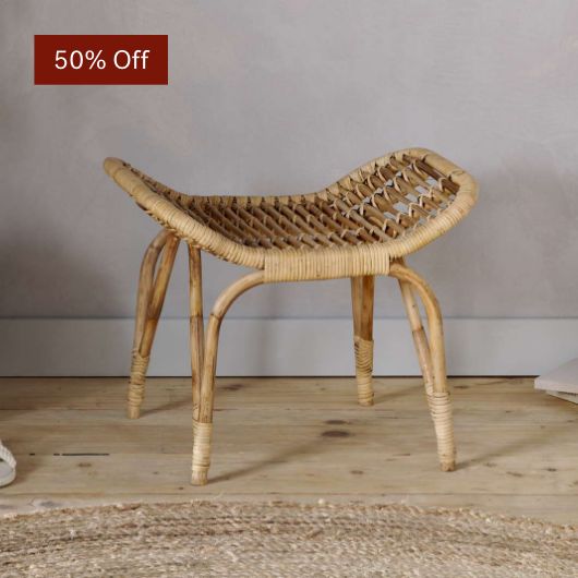 Taung Rattan Low Stool