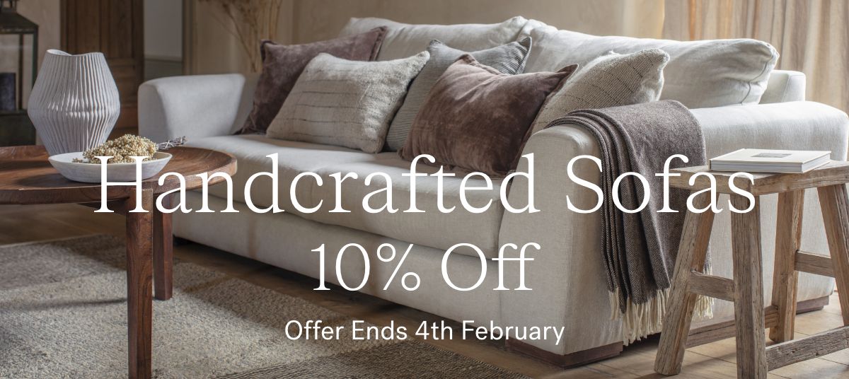 10% Off Handcrafted Sofas