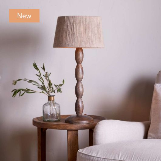 Konali Mango Wood Table Lamp