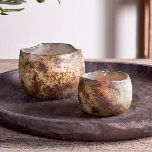 Gola Recycled Glass Tealight Holder