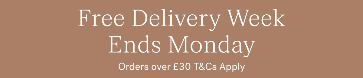 Free Delivery Week Ends Monday