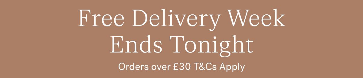 Free Delivery Week Ends Tonight