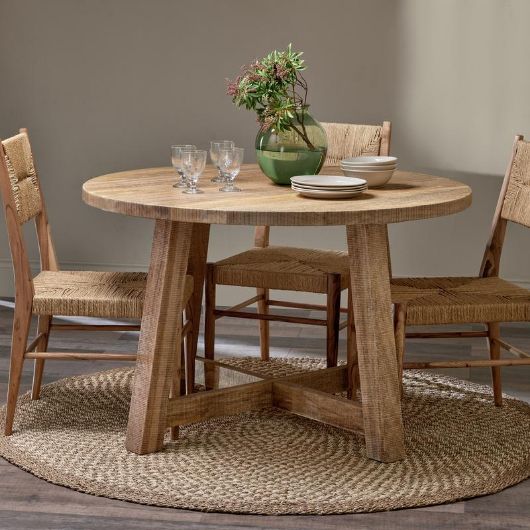 Indali Mango Wood Round Dining Table