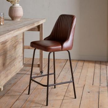 Harsha Leather Counter Chair