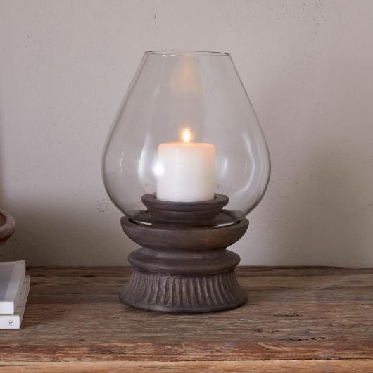 Kawani Mango Wood Lantern