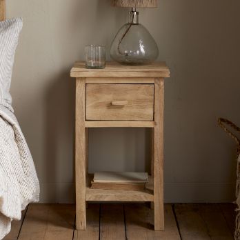 Vivan Grooved Bedside Table