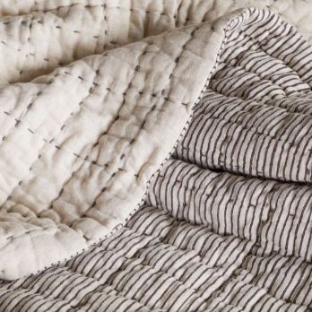 Dipti Block Print Linen Quilt