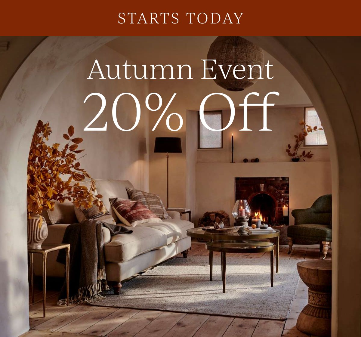 Autumn Event 20% Off Starts Today
