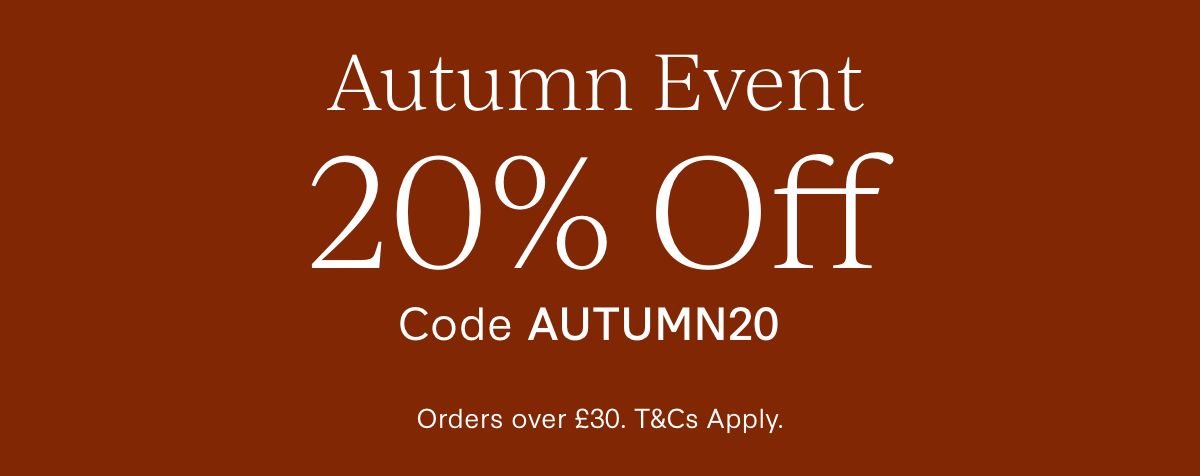 Autumn Event 20% Off