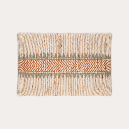 Zairya Jute & Cotton Cushion Cover