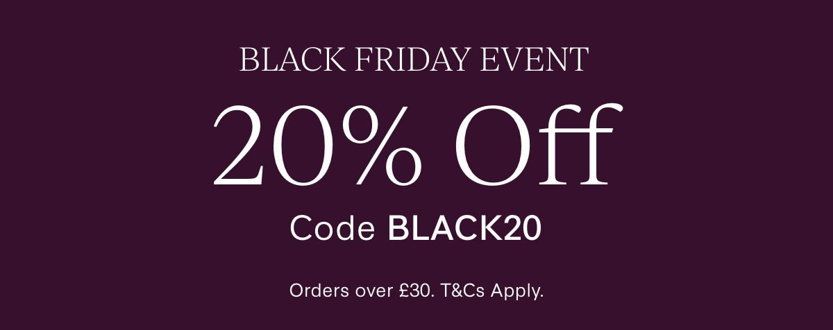 Black Friday Event 20% Off