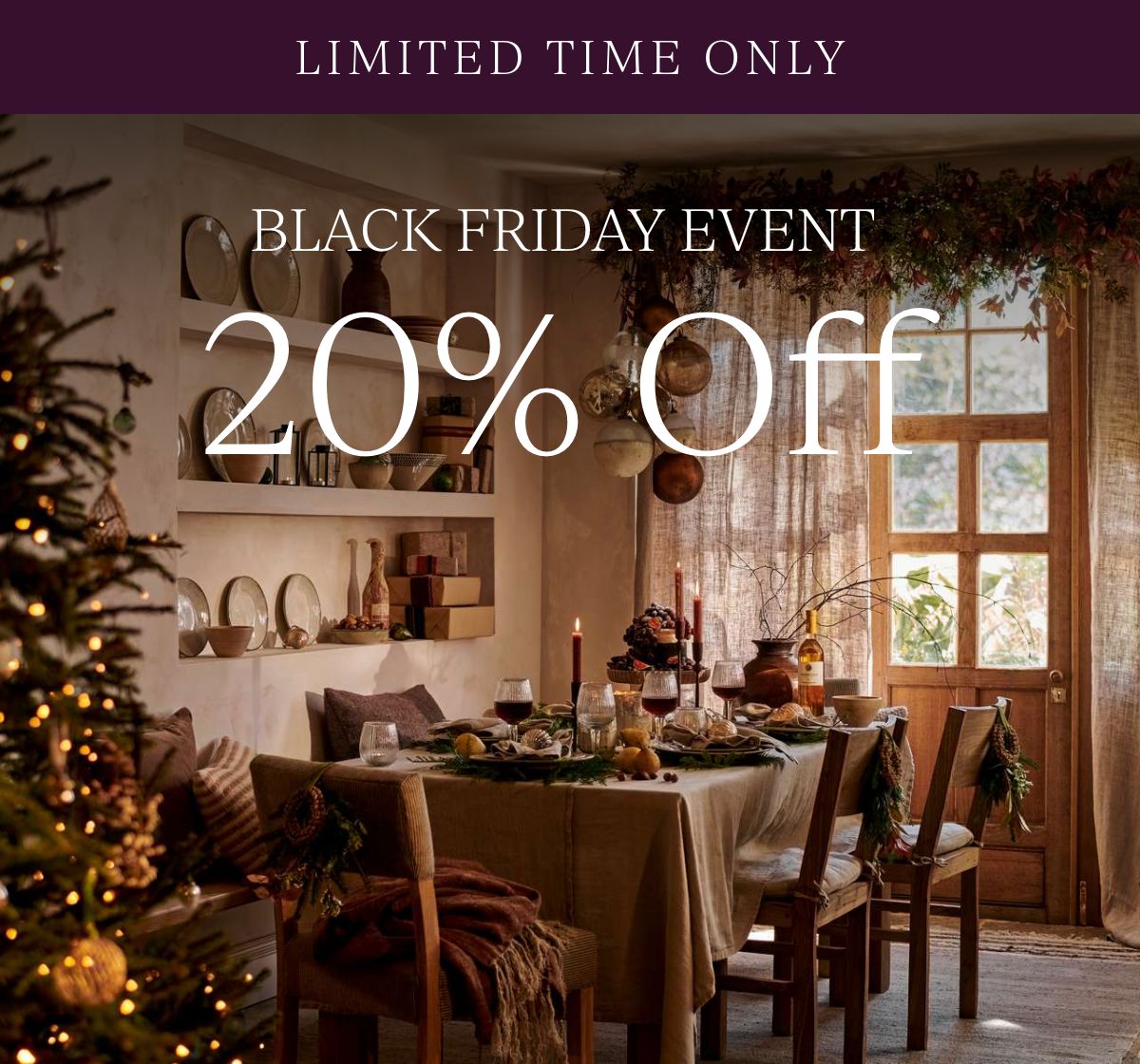 Black Friday Event 20% Off