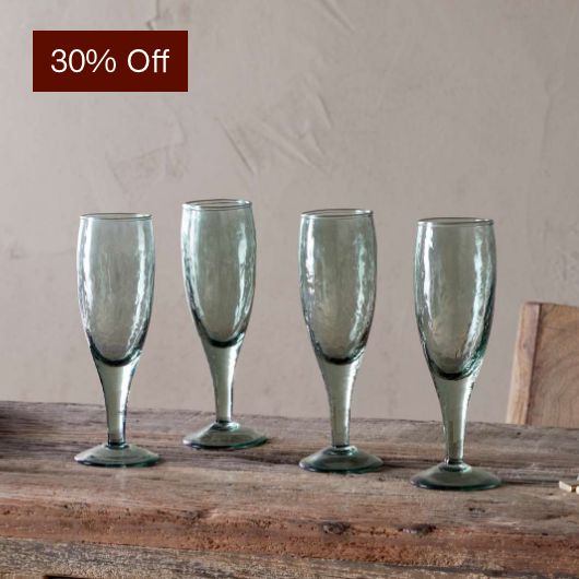 Yala Hammered Champagne Glasses