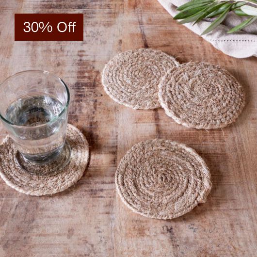Keso Woven Coasters Set of 4