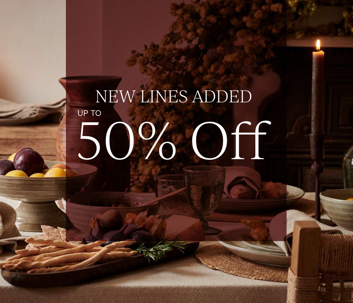 Winter Sale Up to 50% Off New Lines Added
